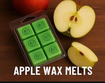Pastillas de cera con aroma a manzana