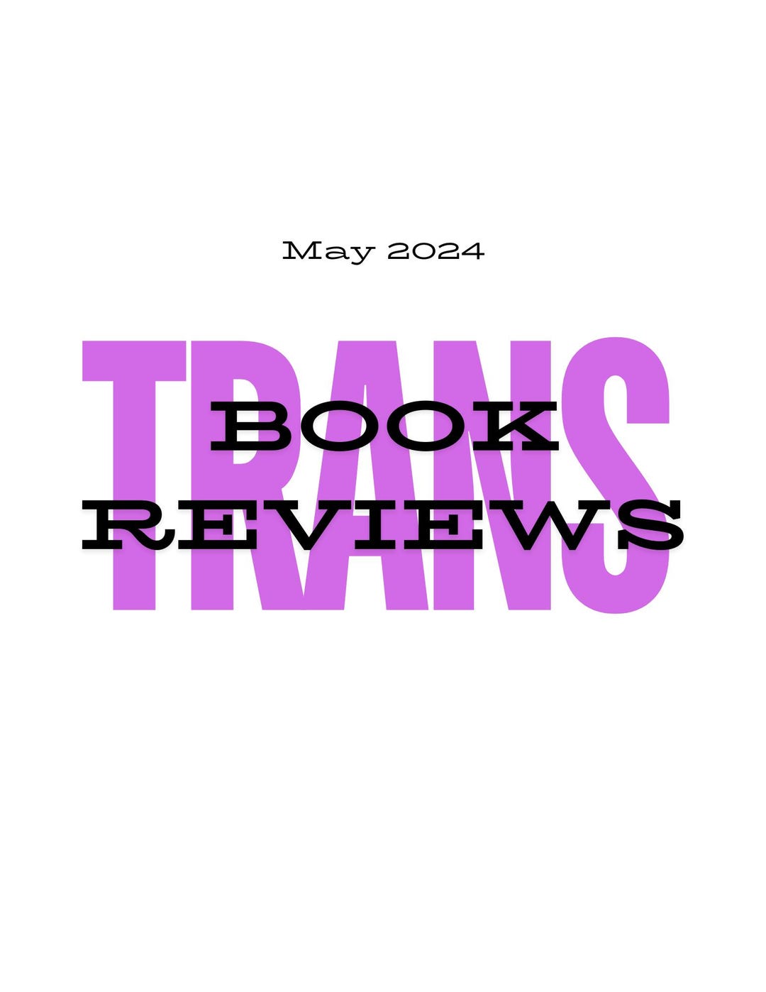 Trans Book Reviews #1 - DIGITAL DOWNLOAD - Etsy
