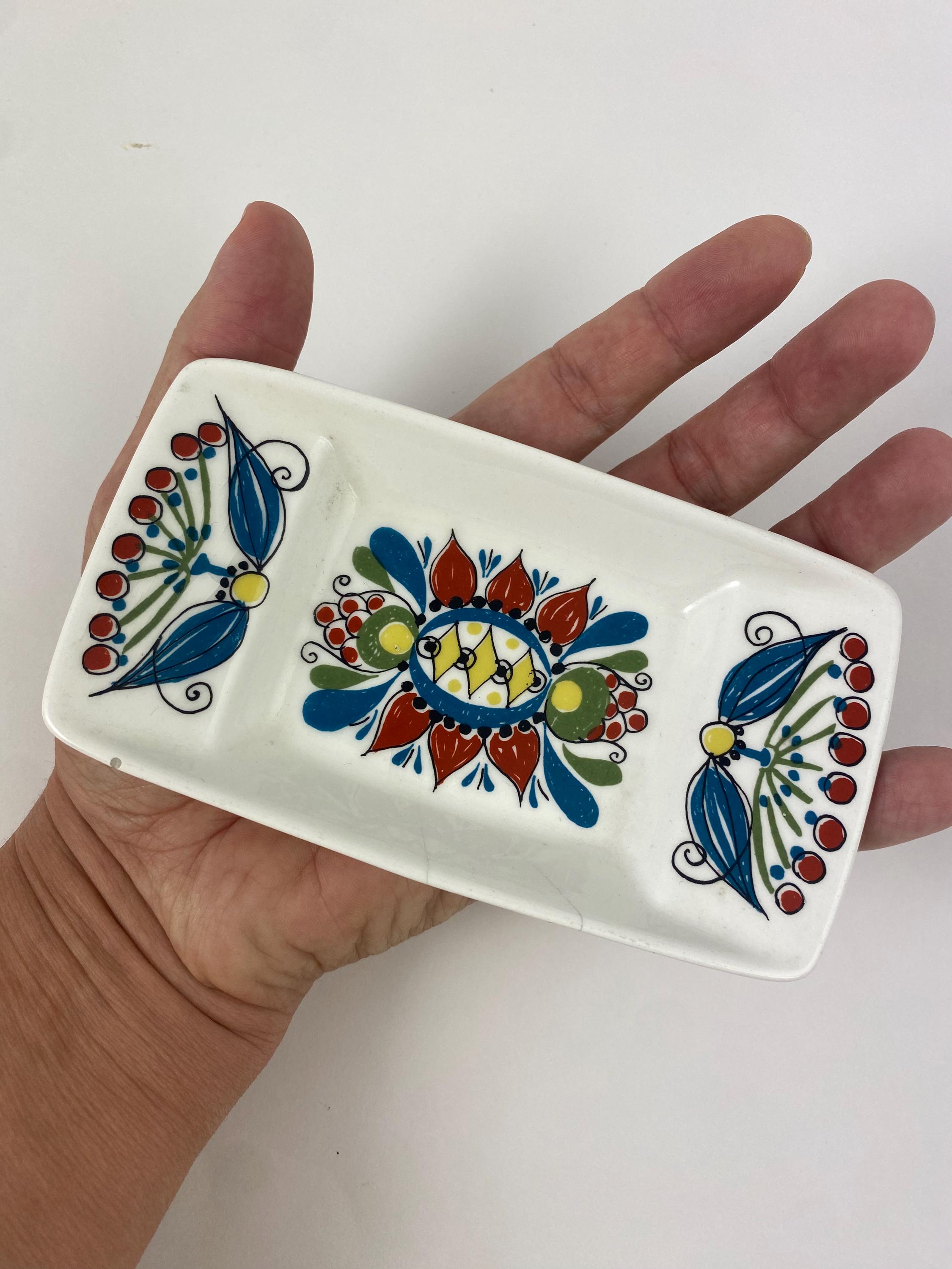 Figgjo Flint Saga Norway Trinket Dish, Vintage Small Rectangular