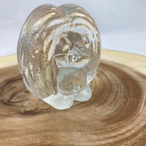 Peter Johansson for Bergdala Vintage Swedish Glass Troll | Scandinavian Art Glass Figurine | 1980s Sweden