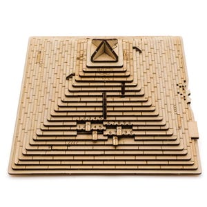 Boîte à casse-tête en bois - Pyramide d'évasion - Jouet en bois et cadeau d'anniversaire pour adultes