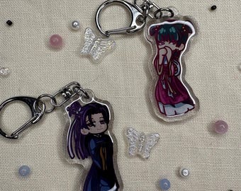 Maomao and Jinshi Mini Acrylic Keychain Apothecary Diaries Epoxy Coating