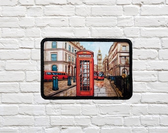 London Phone Booth Patch - Aufnäher für Jacken & Taschen!
