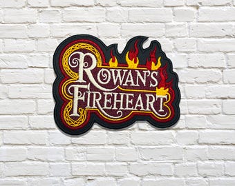 Patch Rowan's Fireheart – Geborduurde opstrijkpatch voor fans van de glazen troon