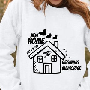 New Home New Beginning New Memories EST 2025 SVG, New Home png, Housewarming jpg, New Memories eps, New year pdf, Sublimation design dxf