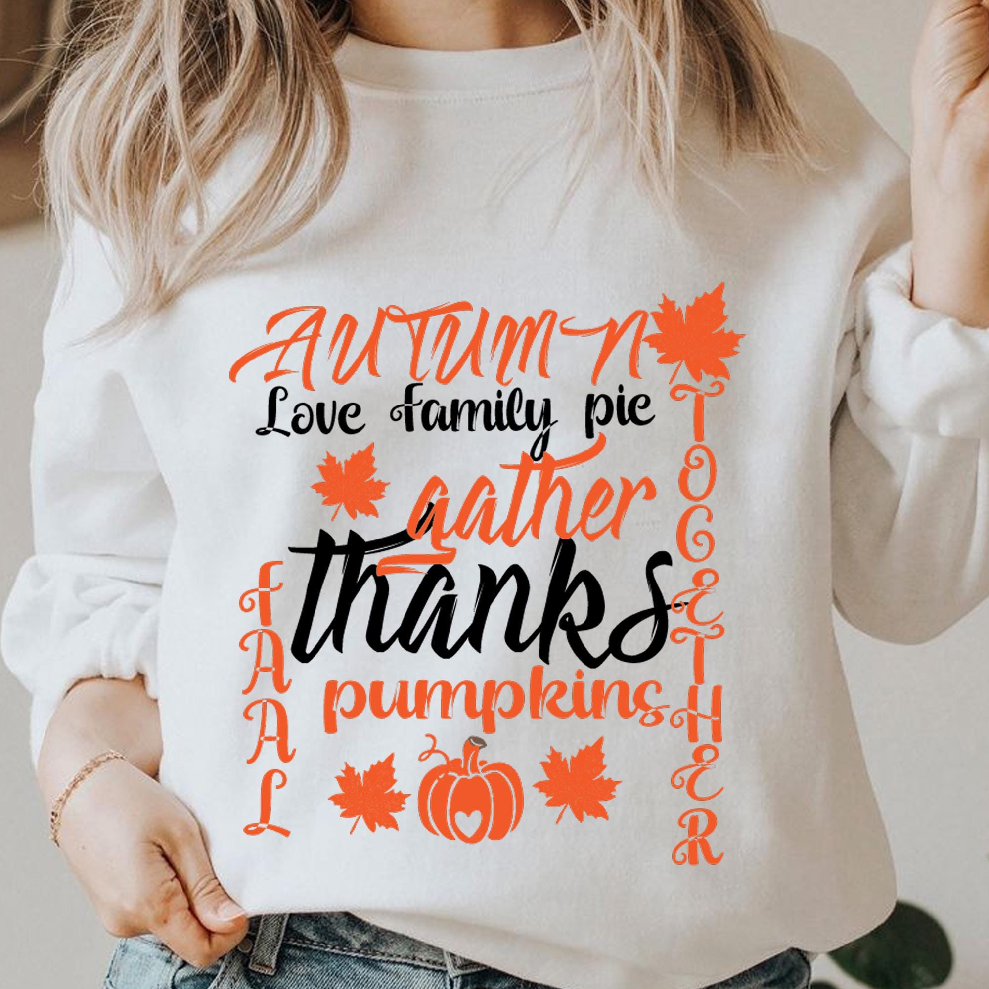 Autumn SVG, Fall png, Thanksgiving jpg, Fall eps, Autumn pdf,  Sublimation design dxf