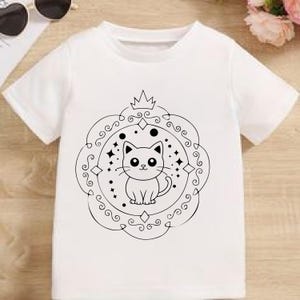 Cute Cat svg, Kitten png,  Quality jpg, Graphic Design eps, Black and White pdf, Sublimation Design Dxf