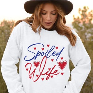 Esposa consentida SVG, diamante PNG, letras JPG, esposa consentida divertida EPS, PDF sarcástico, Diseño de sublimación DXF