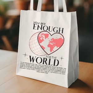 Enough For the World Svg, Self Love png, Self Care jpg, Girl eps, Women Shirt pdf, Positive saying dxf dxf