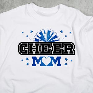 Diseños digitales de Cheer Mom svg, Team Spirit png, diseño digital de Cheer Mom Heart para imprimir dxf