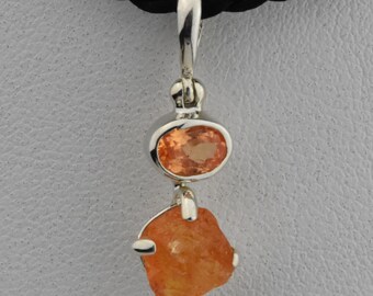 Spessartine Garnet Sterling Silver Pendant