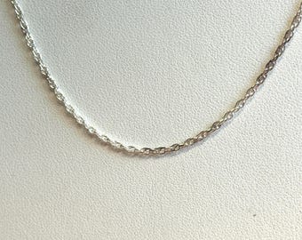 Sterlingsilberketten für Schmuck, Seilkette, 925, 16 Zoll