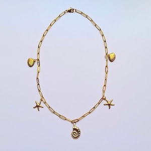 stainless steel charm necklace