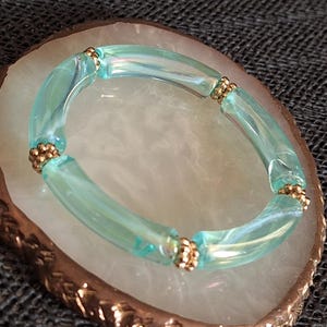 elastic tube bead bracelet