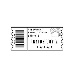 Family Movie Night Tickets - Printable, Customizable Template - Etsy