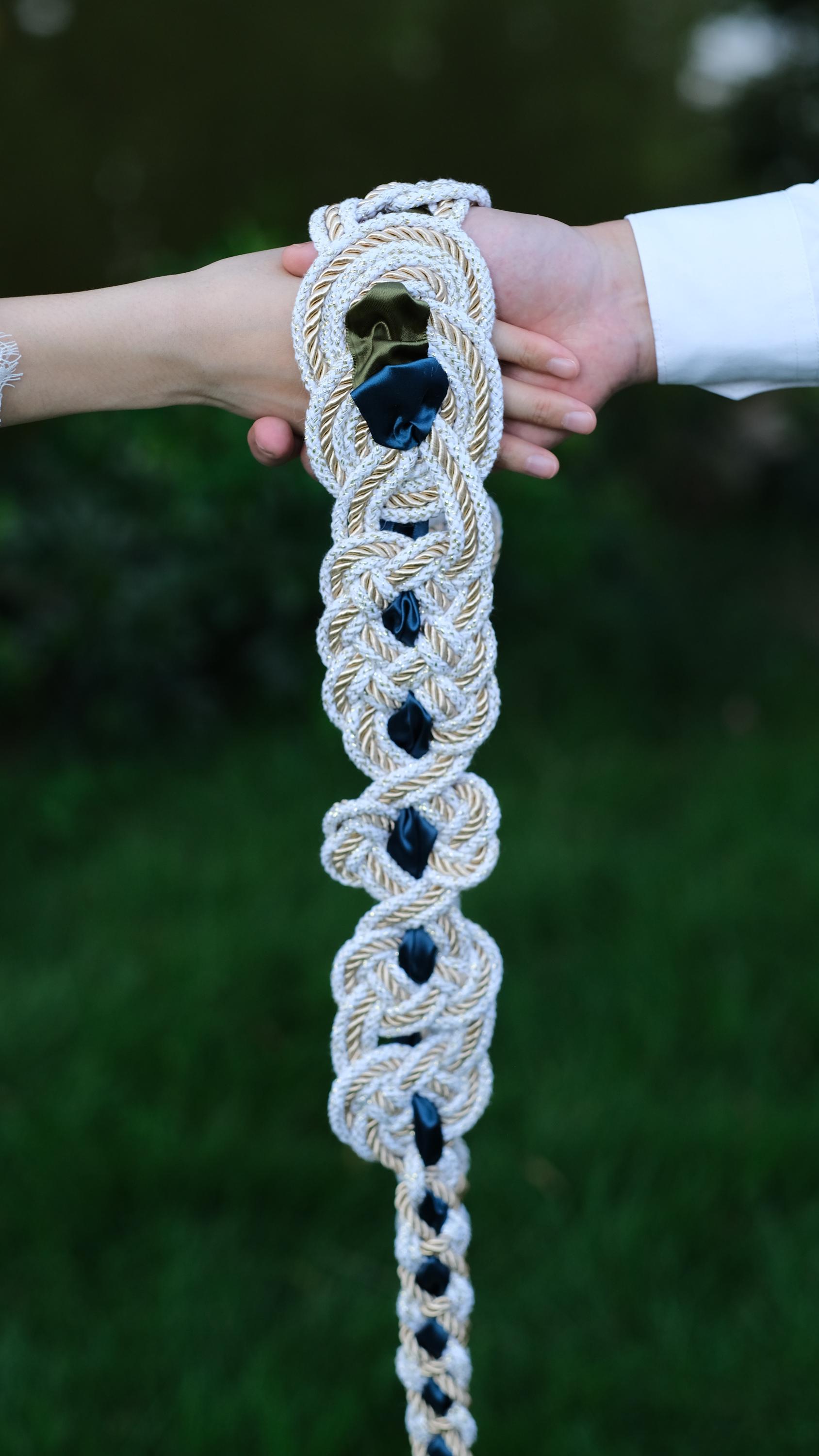 Handmade Handfasting Ribbons Custom Handfasting Cord, Celtic Nine Knots, Pagan Wedding Unity ...