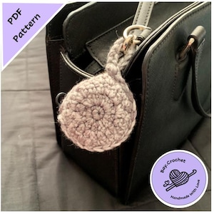 Circular Earbud Case Cover Crochet Pattern