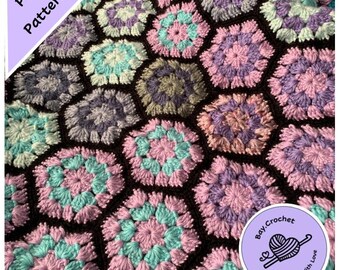 Crochet Temperature Blanket Guide and Hexagon Pattern