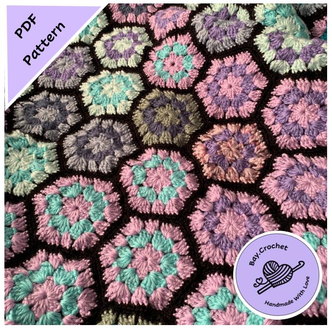 28 Crochet Temperature Blanket Patterns with Squares, Stripes, Hexagons 8 Crochet Temperature Blanket Guide and Hexagon