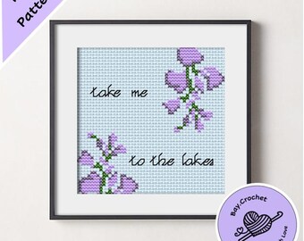 Taylor Swift folklore 'the lakes' Quote Cross Stitch Pattern