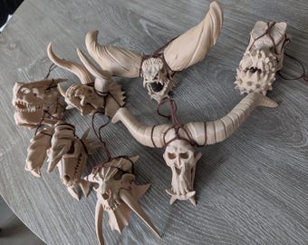 Monster Hunter Decorative Skulls (3D Printed)