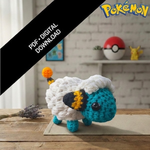 Mareep Amigurumi Pattern | Easy Pokémon-Inspired Crochet PDF