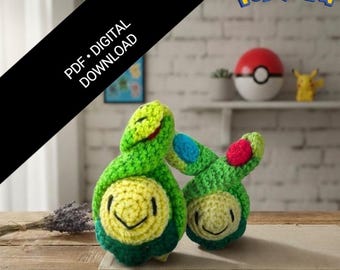 バデューの編みぐるみパターン｜ポケモン風簡単かぎ針編みPDF
