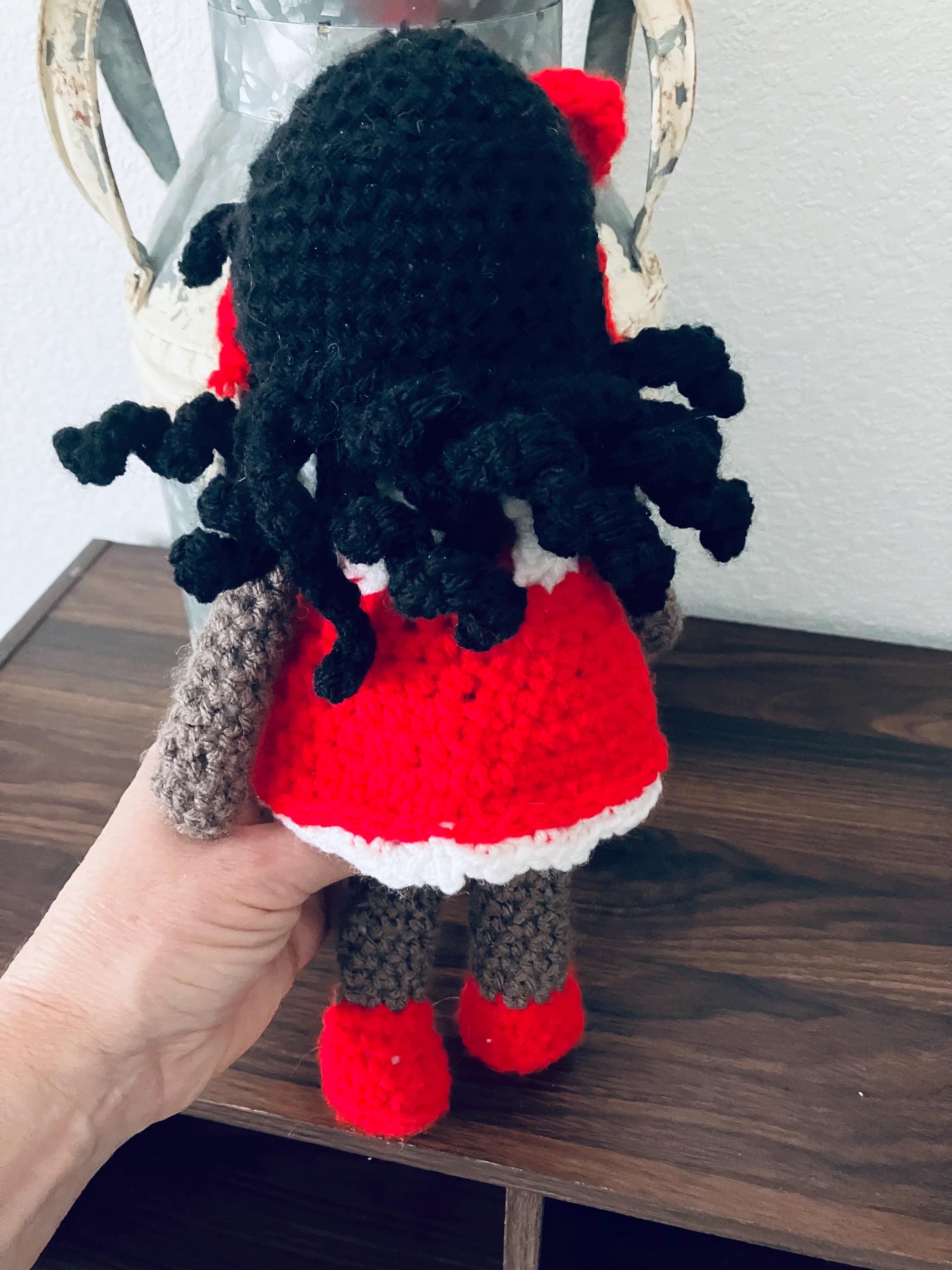 手作り 赤と白のドレス 人形 かぎ針編みのあみぐるみ人形：赤と白のドレス、手作りおもちゃ - Etsy 日本