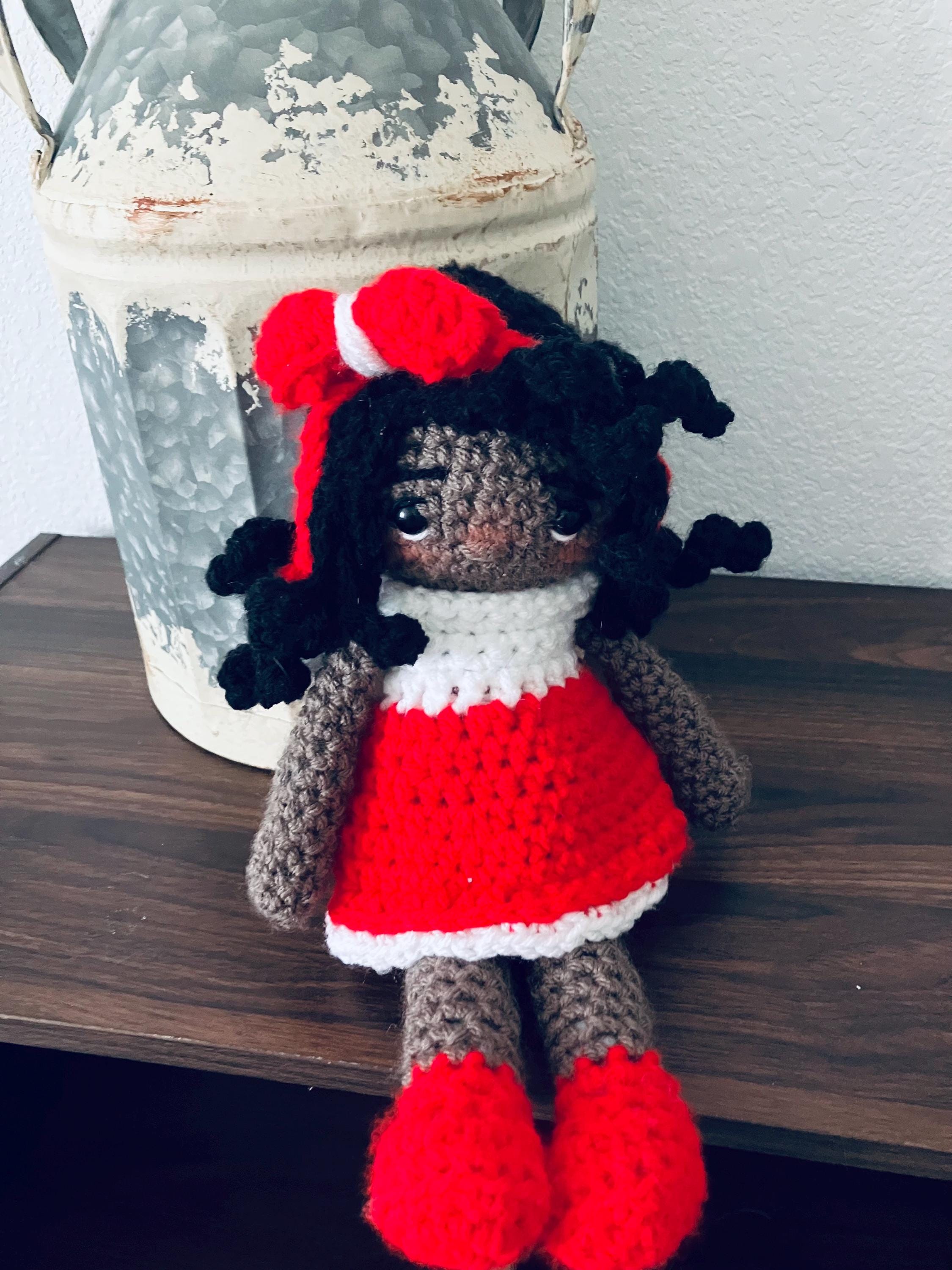 手作り 赤と白のドレス 人形 かぎ針編みのあみぐるみ人形：赤と白のドレス、手作りおもちゃ - Etsy 日本