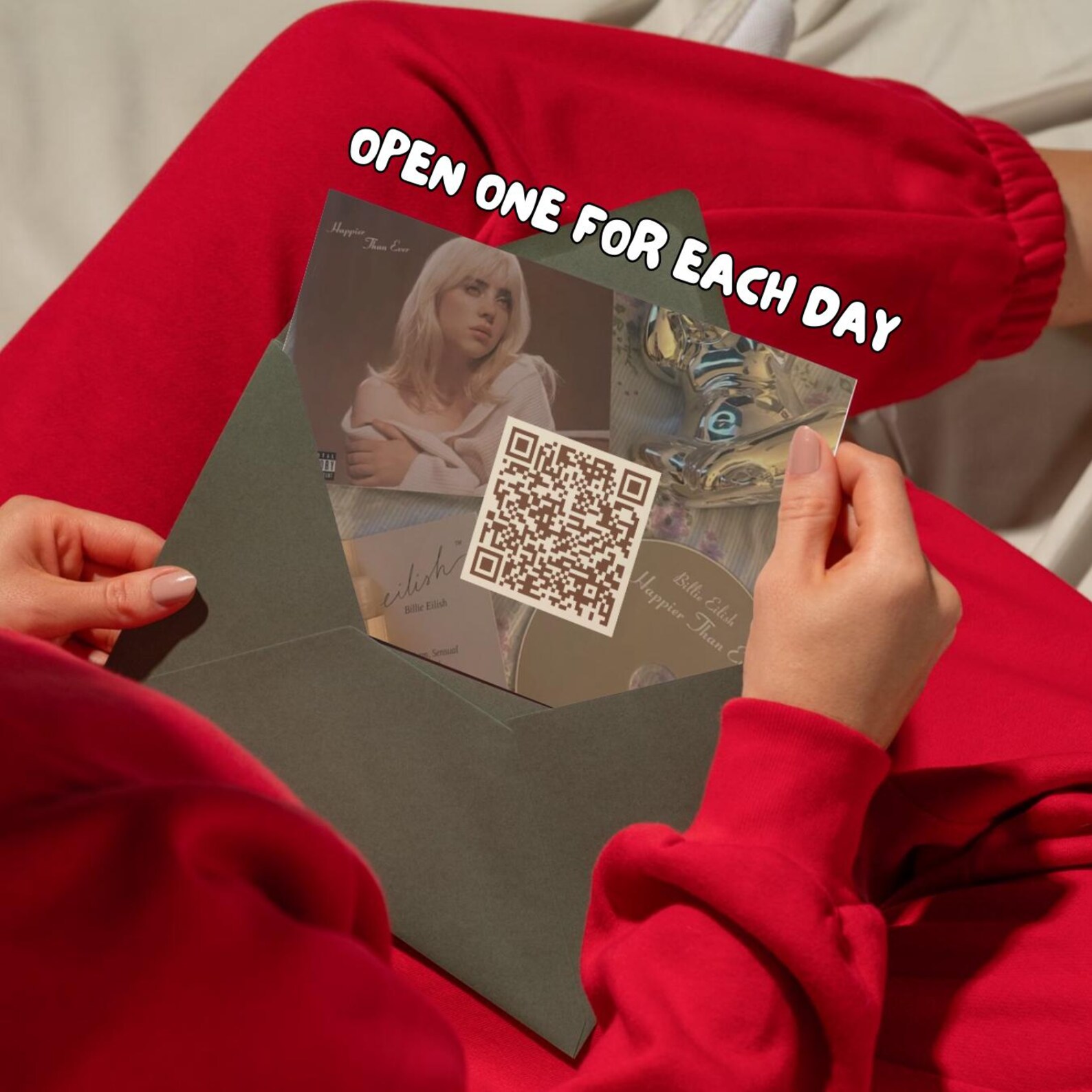 Unique billie eilish advent calendar with qr codes perfect christmas