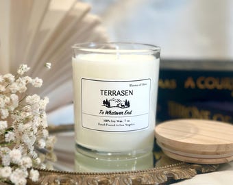 Terrasen Soy Candle: Throne of Glass Bookish Gift