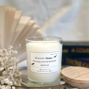 The Thirteen| Manon Blackbeak| Throne of Glass| Sarah J Maas| Soy Candles| Book Gifts| Asterin Blackbeak| Wyverns| Bookish Candle