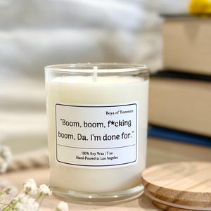 Boys of Tommen Bookish Candle: Johnny and Shannon Quote, 7oz Soy Wax