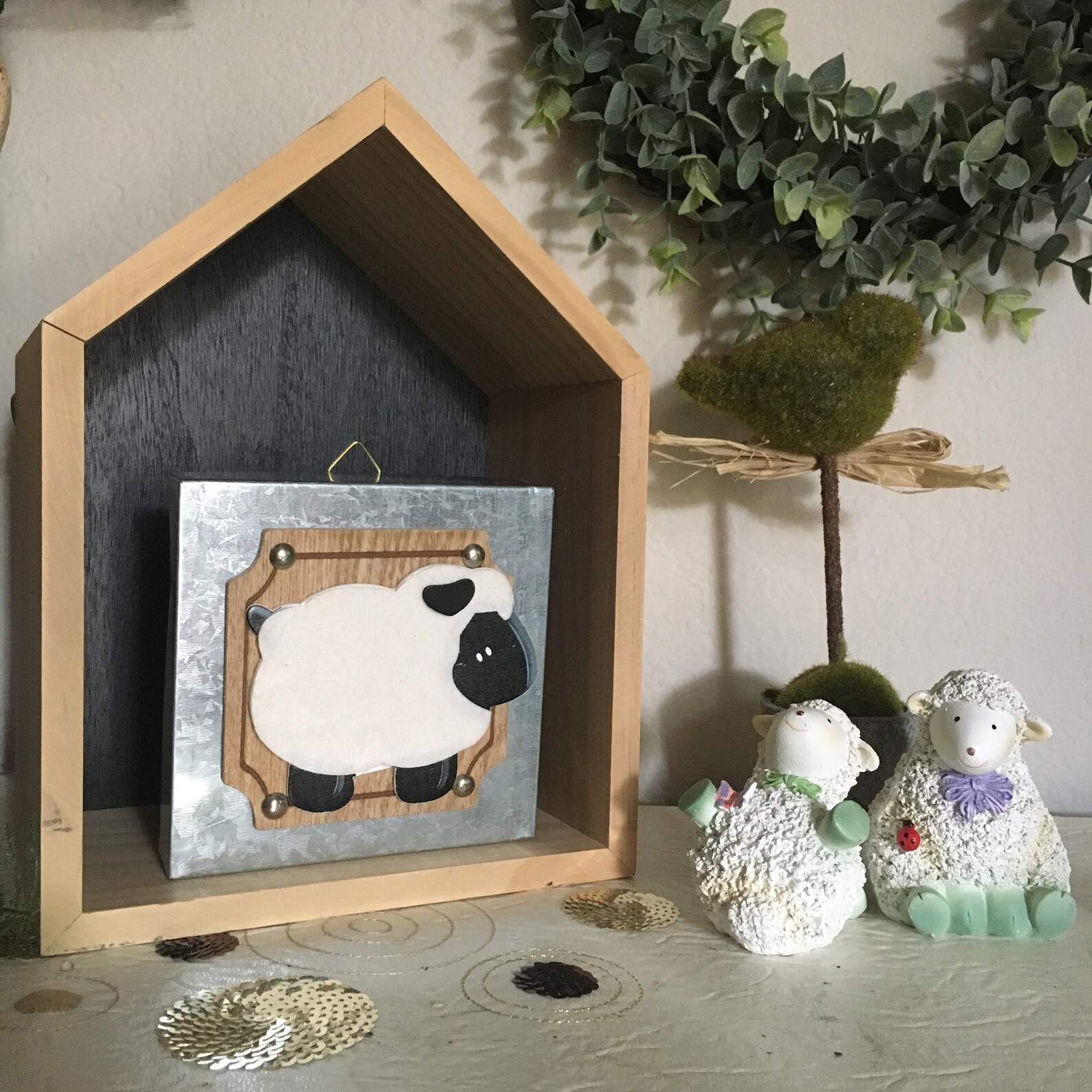 Rustic Metal Sheep Eid Al Adha Wall Hanging Etsy