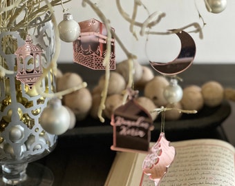 Ramadan Acrylic Ornaments, Ramadan Tree Mini Ornaments, Ramadan Decor, Eid Decor