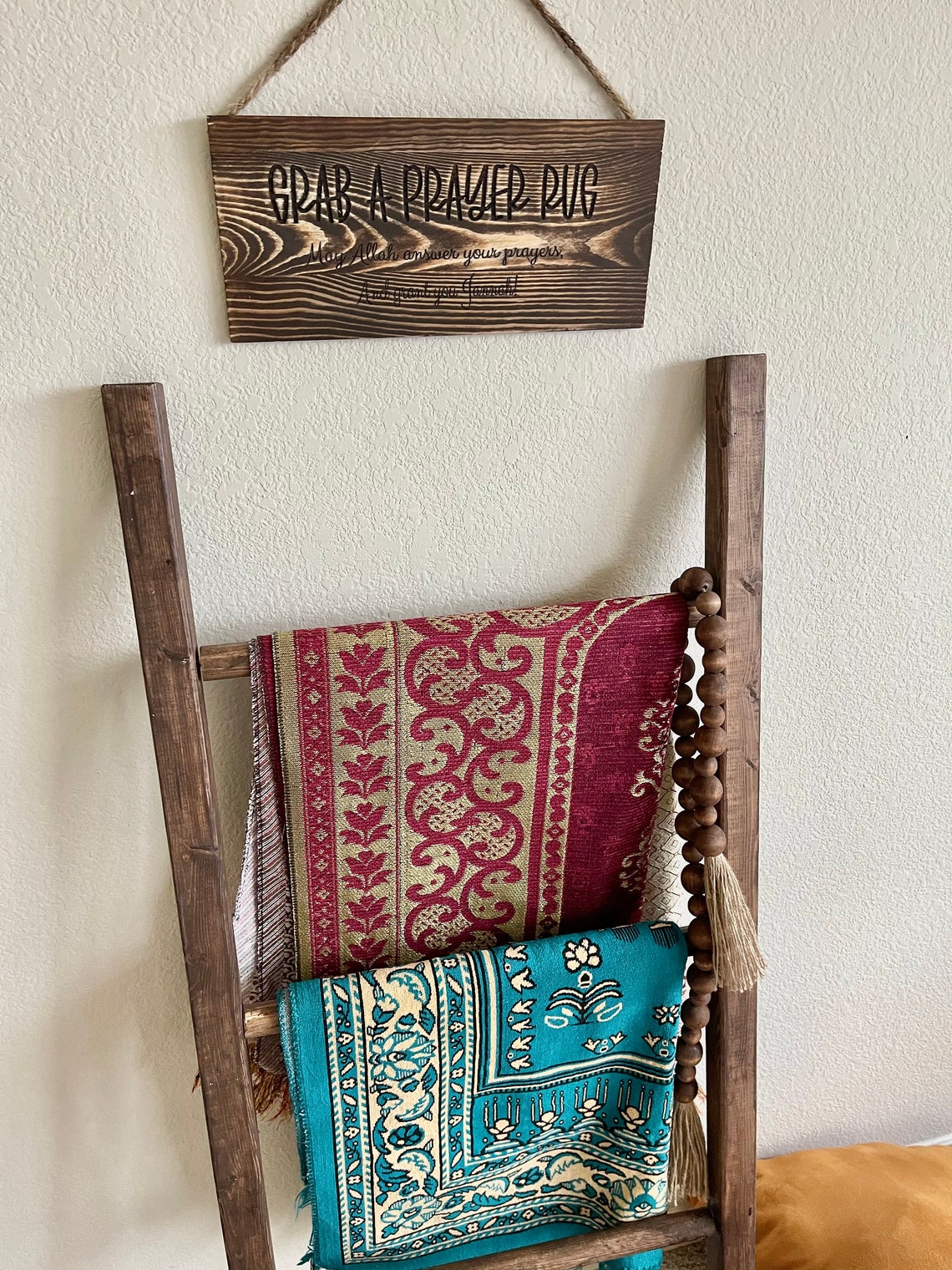 Prayer Rug ladder Blanket ladder Handmade Ladder Etsy