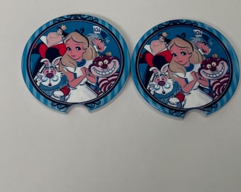 Alice in Wonderland Ceramic Car Coasters