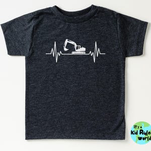 Kids Construction Shirt, Excavator T-Shirt For Boys, Construction Truck Tee, Toddler Boy TShirt, Birthday Gift for Boy, Excavator Lover Tees