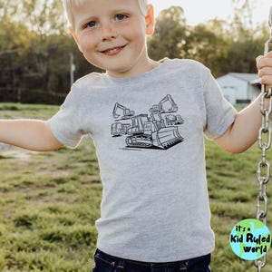 Kids Construction Shirt, Excavator T-Shirt For Boys, Construction Truck Tee, Toddler Boy TShirt, Birthday Gift for Boy, Excavator Lover Tees