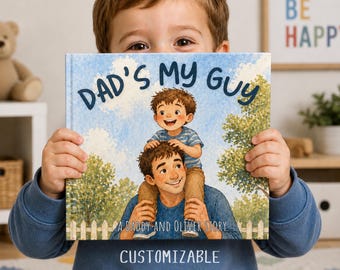 Personalized Father's Day Gift from Kid Custom Children's Book for Dad from Son