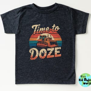 Kids Construction Shirt, Bulldozer T-Shirt For Boys, Construction Truck Tee, Toddler Boy TShirt, Birthday Gift for Boy, Excavator Lover Tees
