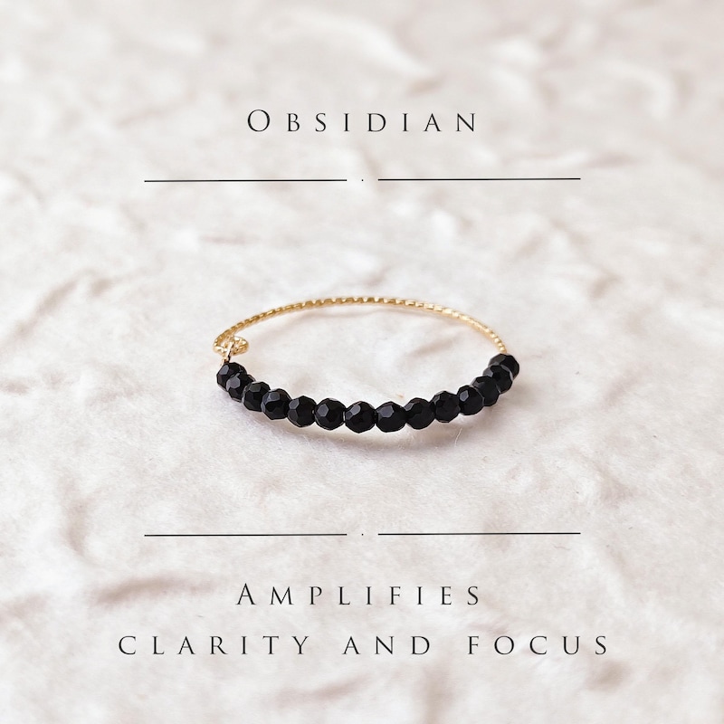 Obsidian Rings - Etsy