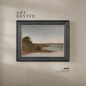 Vintage Seascape Painting | PRINTABLE | Coastal Farmhouse Decor | Marine Artwork | Digital DOWNLOAD | Art Revive_SC005