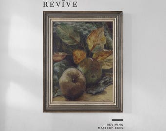 フルーツ4 印象派の静物画 様々なフルーツの油絵 デジタルダウンロード