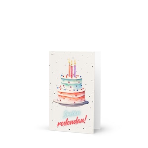 Sretan Rođendan Card– Balkan birthday card– bosnian serbian croatian