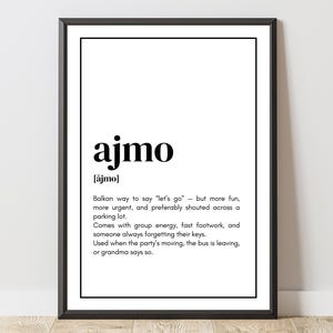 Poster „bolan“ – Balkan Quote Wall Art | Yugoslavia Decor | Gift Bosnia Serbia Croatia