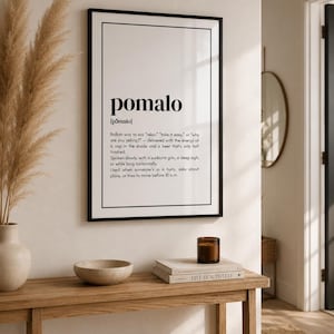 Poster „pomalo“ – Balkan Quote Wall Art | Yugoslavia Decor | Gift Bosnia Serbia Croatia