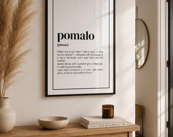 Poster „pomalo“ – Balkan Quote Wall Art | Yugoslavia Decor | Gift Bosnia Serbia Croatia