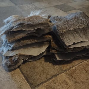 Whitetail Deer Hide Pieces 6&quot;x6&quot; Fly Tiers Cape Leather