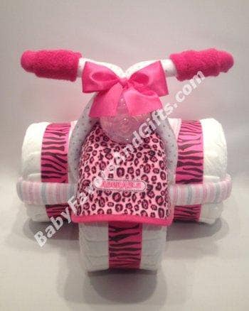 Tricycle Diaper Cake in Many Colors - Great gift or centerpiece for Baby Shower